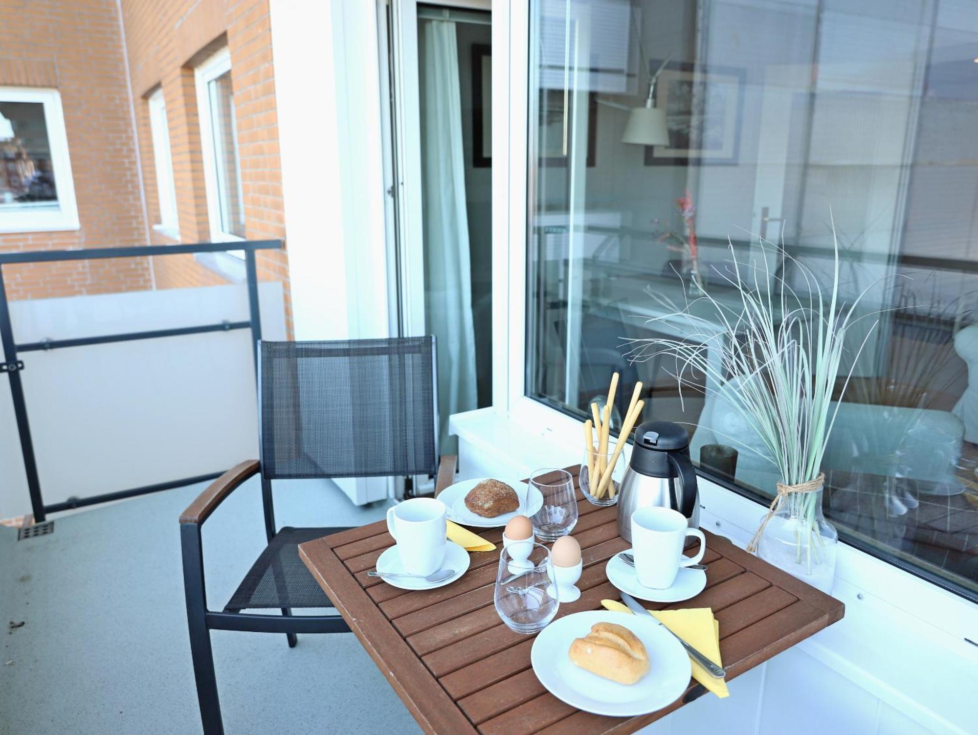 Modernes 2-Zimmer-Appartement Mit Balkon. Westerland Esterno foto